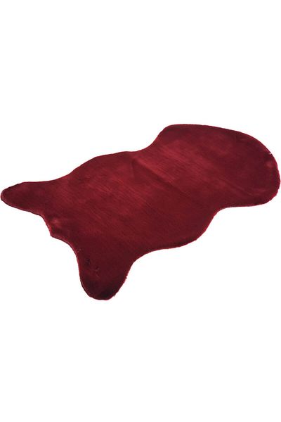 Homelux Covor din piele de oaie, dreptunghiular, 50X90, simplu, visiniu, poliester