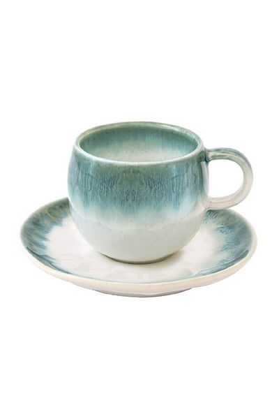 EasyLife Nuances Collection Porcelain Coffee Cup with Saucer 120ml