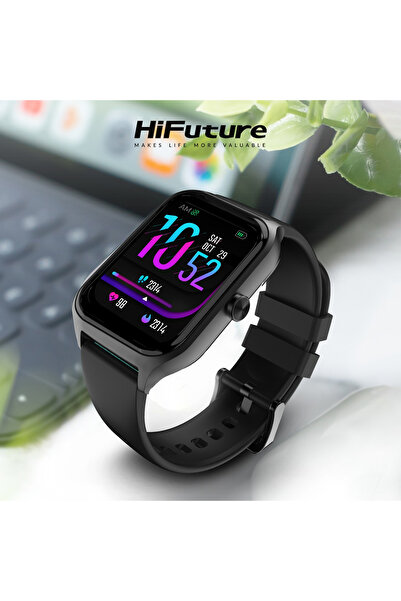 HiFuture Ultra2 Pro Bt 5.2 Amoled Ekran 1.78 Inç Arama Özellikli Nabız Spor Takibi 45mm Akıllı Saat Siyah