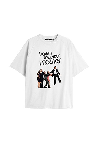 Kalic Studio تي شيرت كيف وقعت مع أمك مقاس كبير كود 50 أبيض