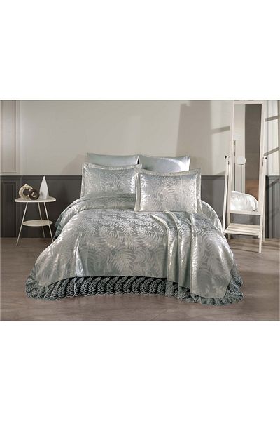 diabella Palm 3 Piece French Lace Chenille Lux Pique Set