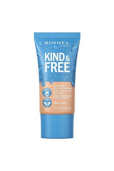 Rimmel KIND & FREE Skin Tint - Moisturizing Foundation - With  30 ml, shade 10 Rose Ivory