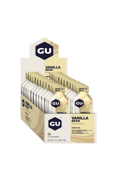 Gu Energy جل بنكهة الفانيليا، علبة 24 قطعة، طاقة سريعة ومستدامة