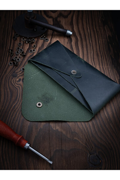 MY Leather Pallas Hakiki Deri El Yapımı Zarf Cüzdan