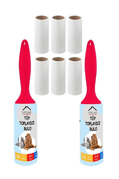 Life Line Lint Collector Roller 2 Pieces 6 Pieces Spare Roller Cat Lint Collector Dog Lint Collector
