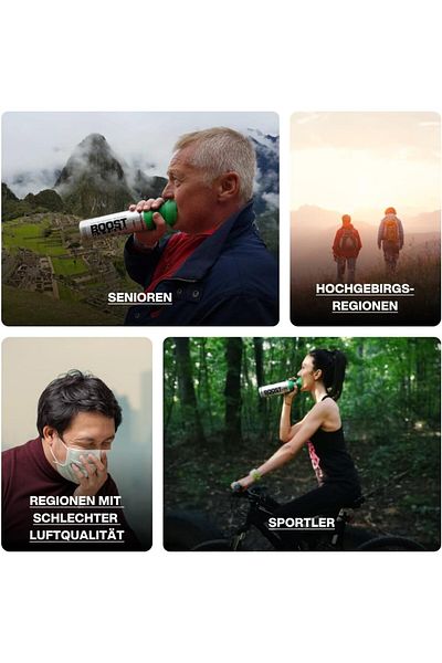 BOOST OXYGEN , طبيعي، 9 لتر
