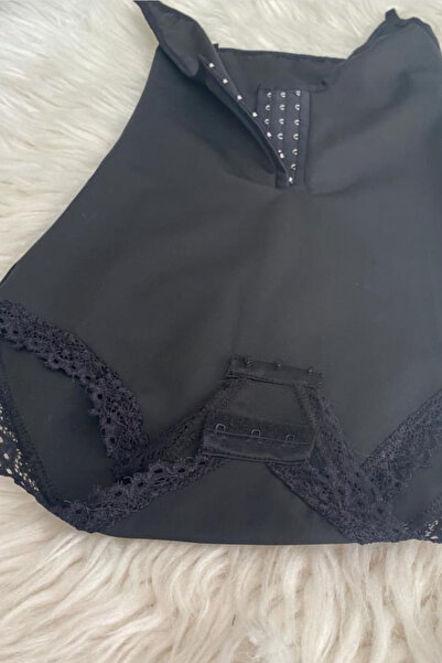 İNCEYAŞAM Waist Hourglass Image Bodysuit Corset Instant Slimming Corset Strap Corset Lace Corset with Agraft