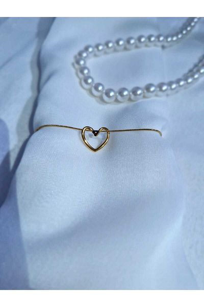 EZ accessories Hollow Heart Steel Bracelet