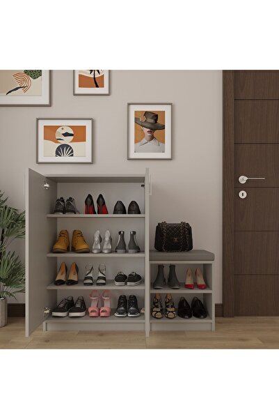 asratrend Kül Gri Ayakkabılık A-23