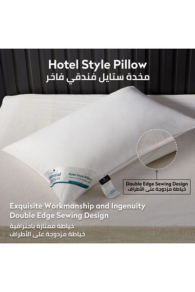 Donetella 4-pcs(1000 GRAMS) 75x50 Cms Hotel Pillow Microfiber Top - Luxury Down Alternative Filling