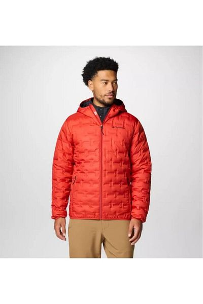 Columbia Delta Ridge Iı Down Hooded Erkek Kırmızı Outdoor Mont Wo6610-698