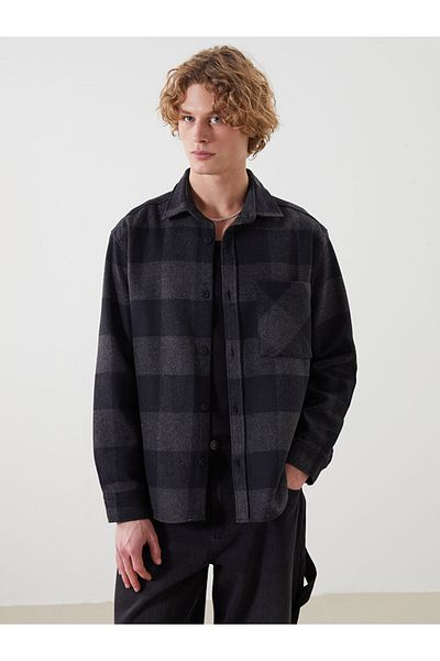 LC Waikiki Regular Fit Long Sleeve Plaid Men's Lumberjack Shirt