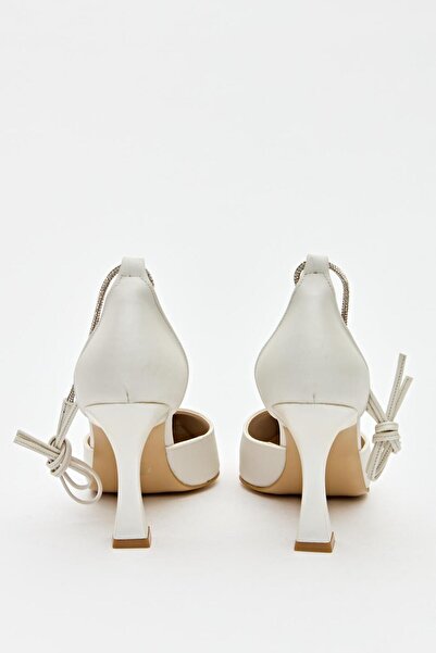 Hayati Arman Women's Stone Detailed Top Tie Evening Dress Shoes Sedef