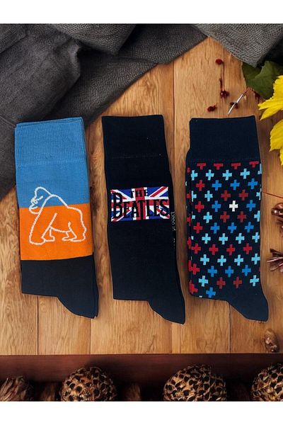 The Babylon Socks Patterned Men's Socks 3 Pairs