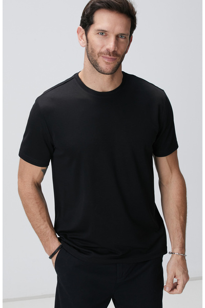 Network Siyah Basic T-shirt