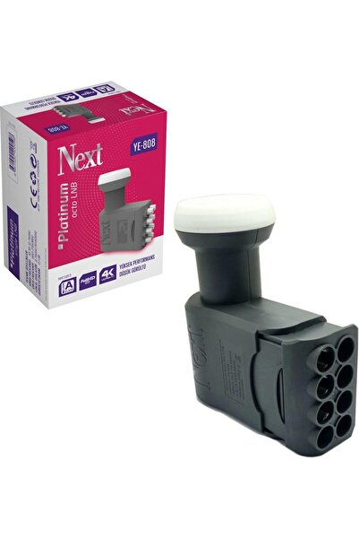 Derwell Next YE-808 Sekiz Çıkışlı Sekizli Octo Lnb - 4K ve HD Uyumlu Üniversa...