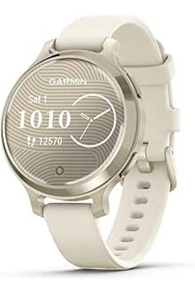Garmin LILY 2 ACTIVE LUNAR GOLD WITH BONE SILICONE BAND