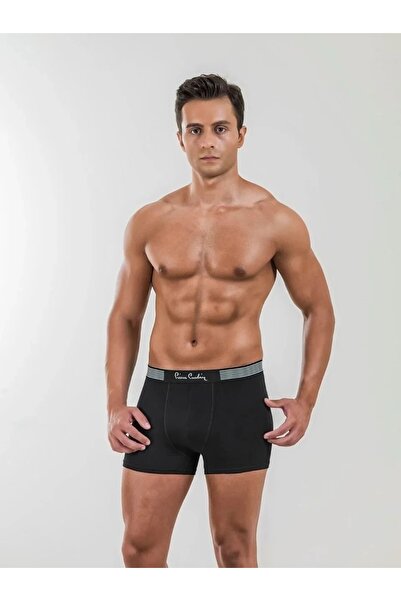 Pierre Cardin 2 Pack Men's Cotton Boxers Black