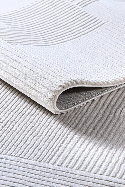 PERLA 4031 Gri Uzun Ömürlü Yumuşak Polyester Halı