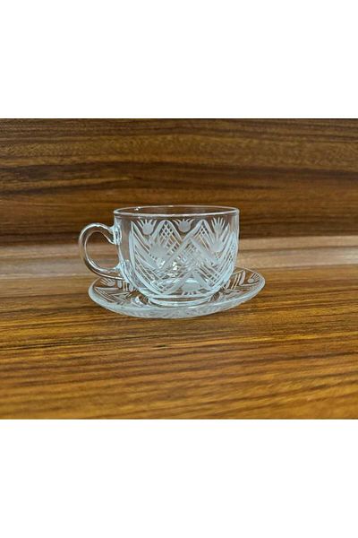AR HOME 12 Pcs Handmade - Glass Tea & Coffee Cup Set
