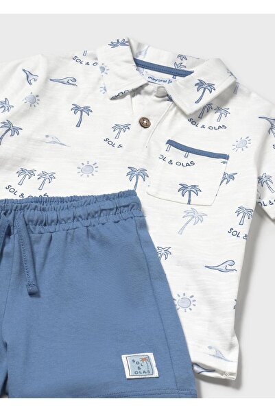 MAYORAL Set pantaloni scurți din bumbac pieptănat pentru bebeluși