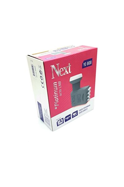 Derwell Next YE-808 Sekiz Çıkışlı Sekizli Octo Lnb - 4K ve HD Uyumlu Üniversal Tüm Uydularla Uyumludur