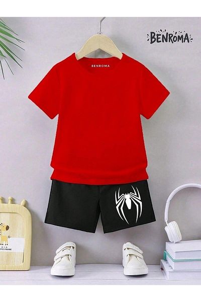 BENROMA Unisex Kids Shorts Set - Character Printed