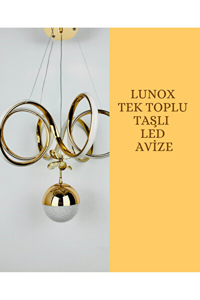 LUNOX TEK TOPLU TAŞLI AVİZE