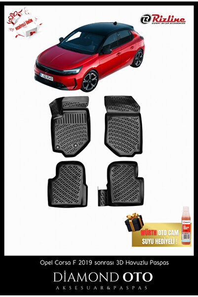 Rizline Opel Corsa F 3d Havuzlu Paspas 2019-2020-2021-2022-2023-2024-2025