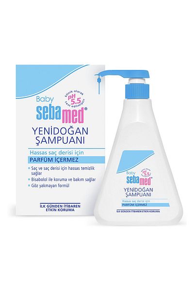 Sebamed Baby Ph 5.5 Newborn Baby Shampoo for Protection and Care with Bisabolol 500 ml