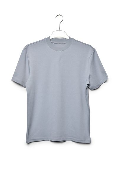 Zegy Ανδρικό T-Shirt με κοντό μανίκι Crew - Γκρι