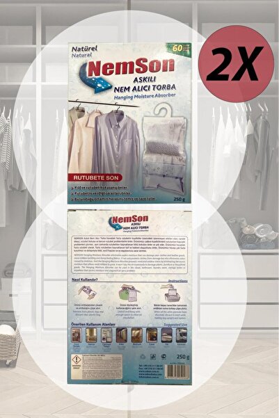 Saban 2 Adet 250 gr Askılı Dolap Içi Nem Alıcı