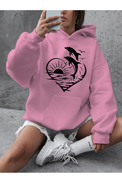 Lider Leather Hanorac imprimat cu glugă – Combinația confortului și eleganței "