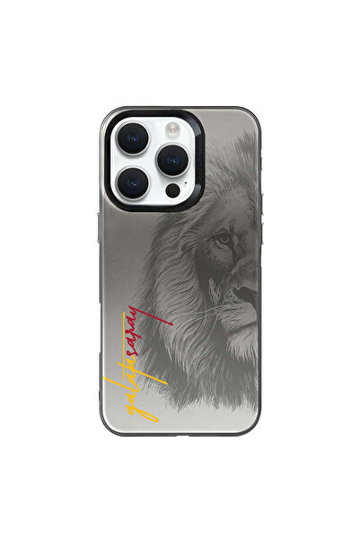 Galatasaray iPhone 16 Pro Max Uyumlu Galatasaray Premium Aslan Telefon Kılıfı