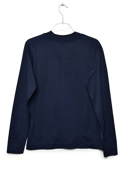 Zegy Ανδρικό μακρυμάνικο μπλουζάκι Crew Neck - Navy Blue