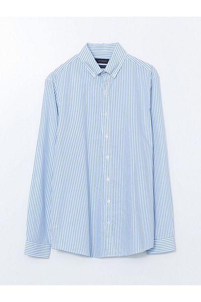 LC Waikiki Slim Fit Long Sleeve Striped Men's Shirt