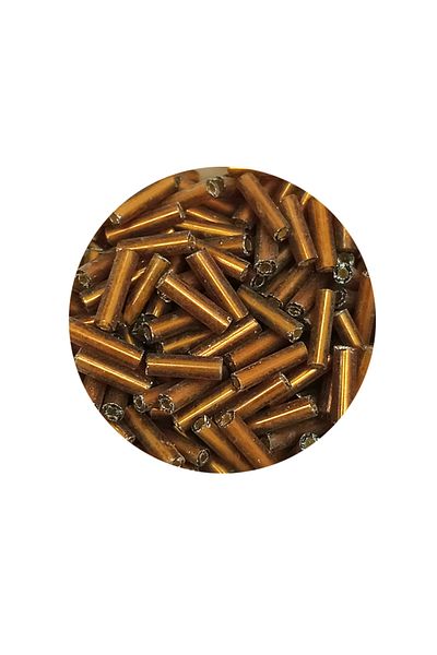 STUMBANNG Long pipe cutting bead diameter 2mm length 10 mm - 20 grams - gold - bnc248