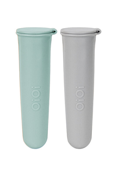 OiOi قالب الآيس كريم السيليكون 19.1x23x4.8 سم رIVER GREEN / رمادي مسحوق 6 أشهر+