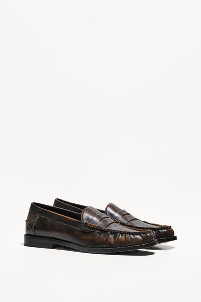 Bershka Loafers with gathered detail