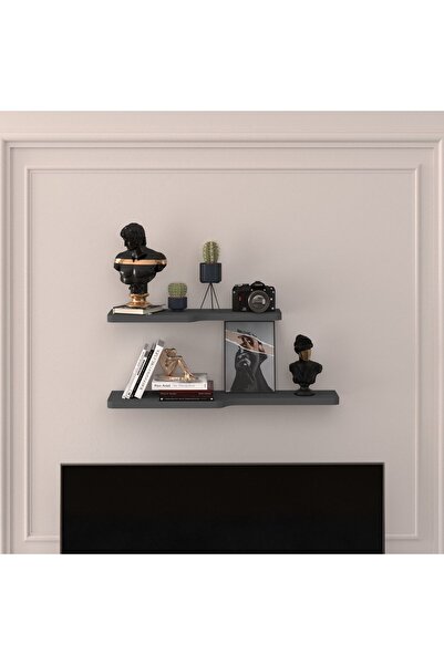asratrend Doğal Modern Organizer Düzenleyici 2'li Kıvrımlı Dekoratif Kitaplık...
