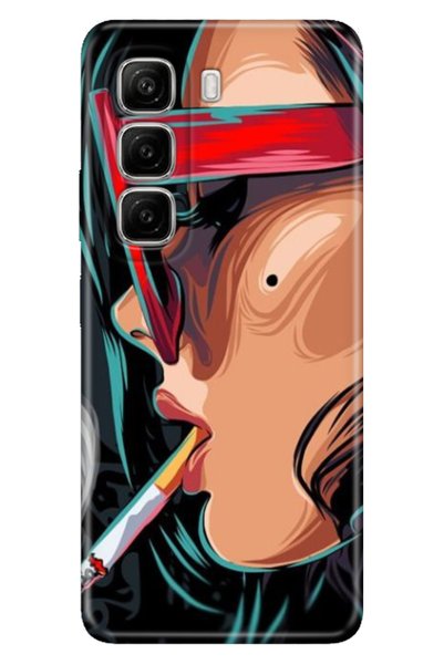 Cekuonline Infinix Hot 50 4g Case Hot 50 Patterned Tpu Silicone Cool Girl