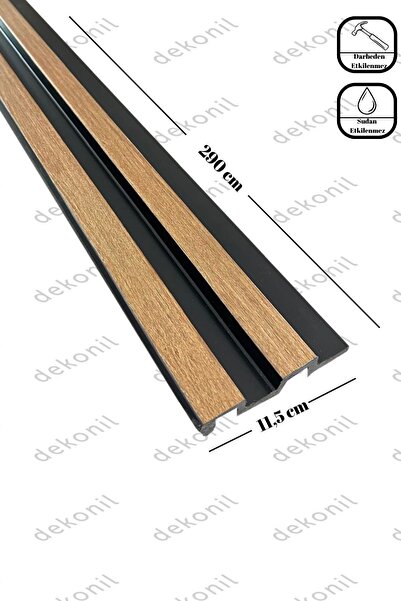 Dekonil Ahşap Siyah Tavan Ve Duvar Lambri 12cm (6 ADET 17,4 METRE)