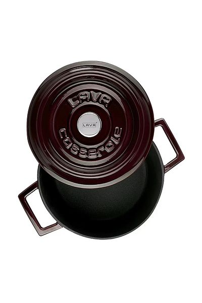 Lava Trendy Premium 28 cm Majolika Purple Deep Pot - Iron Cast Akyüzhome