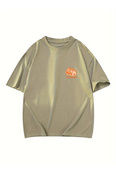 Lider Leather Tricou imprimat – Amestec de bumbac și poliester, confort și el...