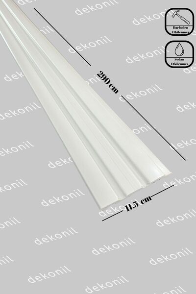 Dekonil Boyanabilir Duvar Ve Tavan Lambri 11,5cm (6 ADET 17,4 METRE)