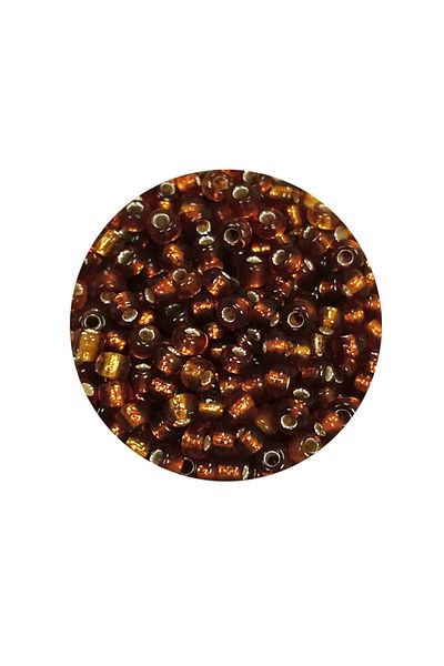 STUMBANNG Bulky Glass Sand Beads (8/0) 3 mm - 60 Grams - Transparent Brown - Bnc198
