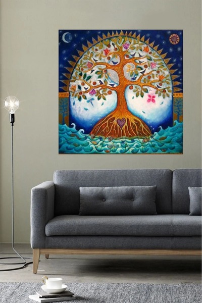 AR AJANS KANVAS TABLO Abundență - Pictură decorativă pe pânză Arborele abunde...