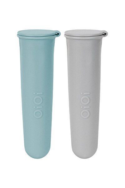 OiOi Silikon Dondurma Kalıbı 19,1x23x4,8 cm Aqua Green / Powder Grey 6 ay+
