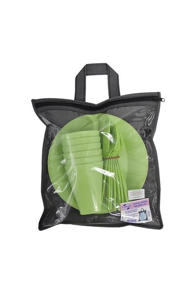 Saban Picnic Set with Bag Green 30 Pieces