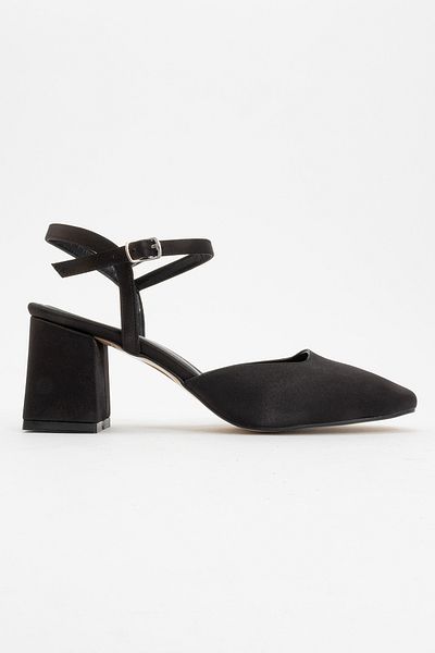 Ataköy Ayakkabı Women's Open Back Thick Heel Shoes